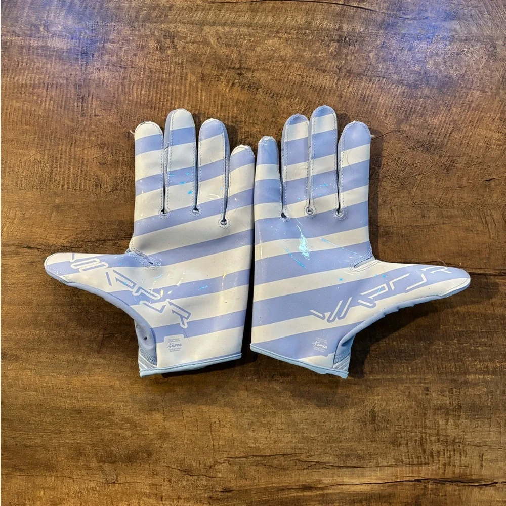 Nike Lavender Purple and Cream with sparkles Football Gloves